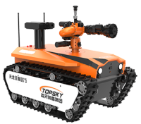 防爆消防滅火偵察機(jī)器人（D6中型，全功能款，雙向語(yǔ)音對(duì)講+語(yǔ)音控制+漏電探測(cè)+火焰識(shí)別+自主跟隨+半自住行走）